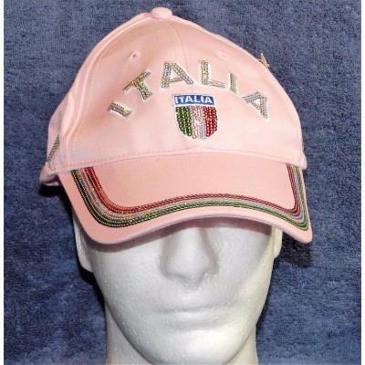 Italia Pink Baseball Cap Hat NWT 8030352105551 eb-14576358